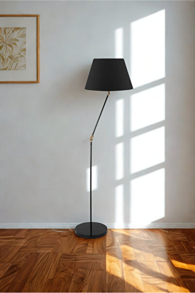 METEDEKOR Ayarlanabilir Oynar Gövdeli Metal Lambader – Modern Salon & Köşe Aydınlatma