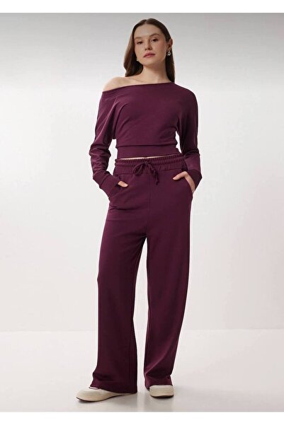 sole stories Women's Sandal Collar Premium Modal Tracksuit Set