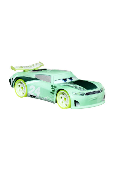 mattel CARS GLOW RACERS CHASE RACELOTT METAL CAR 1 TO 55 SCALE