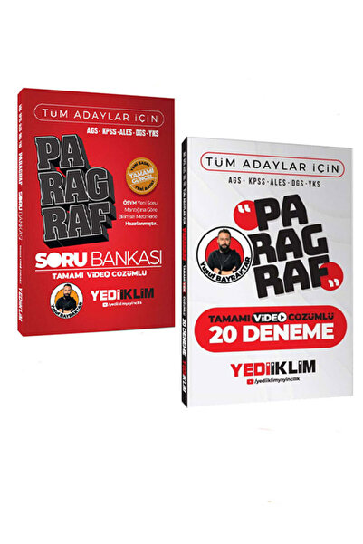 Yediiklim Yayınları 2026 Yusuf Bayraktar Tüm Adaylar İçin KPSS -AGS - ALES - ...