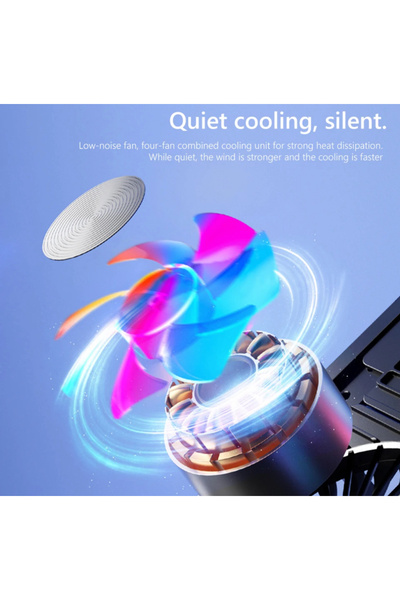 Generic Gaming Laptop Cooling Pad – 4 Fans High-Speed USB Cooler | Adjustable Stand & Ergonomic Design