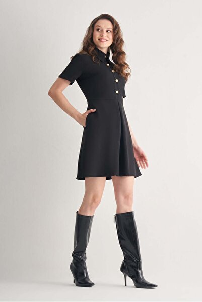 UTOPIAN Gömlek Yaka Mini Elbise