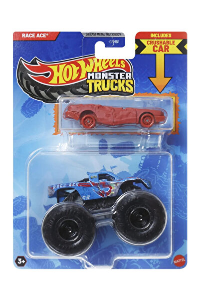 HOT WHEELS MONSTER TRUCK SI MASINUTA METALICA RACE ACE