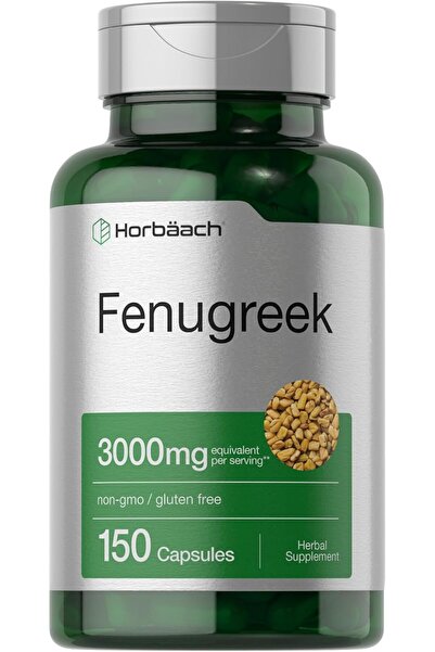 Horbaach Horbäach Fenugreek Seed Çemen otu 3000 mg 150 Caps