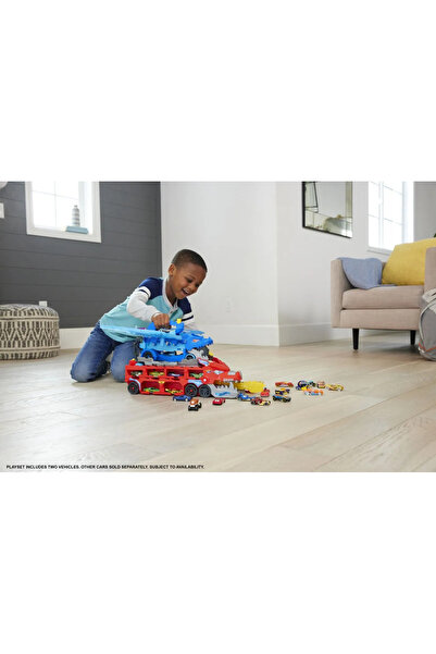 HOT WHEELS CITY ULTIMATE TRANSPORTER WITH 2 DRAGONS