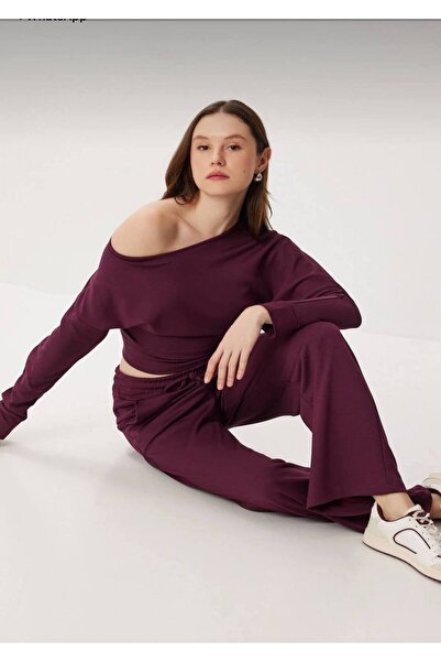 sole stories Women's Sandal Collar Premium Modal Tracksuit Set