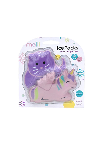 Melii Set of 2 thermal gel packs - Unicorn & Cat