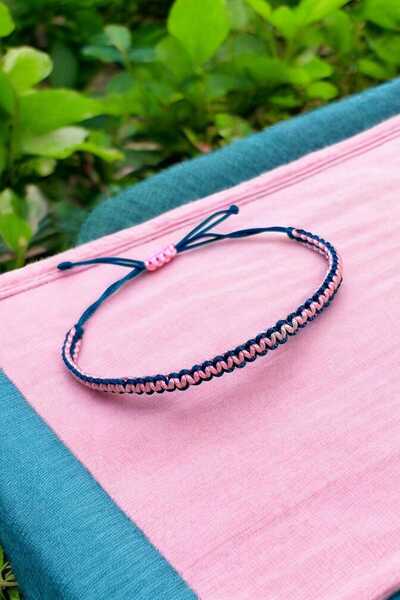 henahera accessory Örme Makrome Ipli Sörfçü Bilekliği - Suya Dayanıklı, Ayarl...