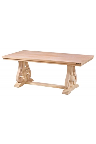 Masifart Agrippi 240 Lık İnci Dikdörtgen Masa Cilasız Ham