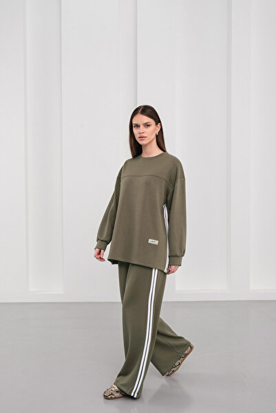 BLUE DAY'S Women's Modal Scuba Suit with Side Stripes