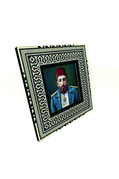 Sadrazam 2. Abdulhamid cu imprimeu Tabla din lemn MDF anatolian 20cm x 20cm |   KRT-96
