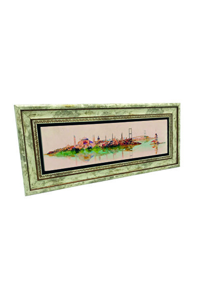 Sadrazam Istanbul B cu imprimeu Pictură cu piatră naturală 20cm x 46cm |   UdG-71