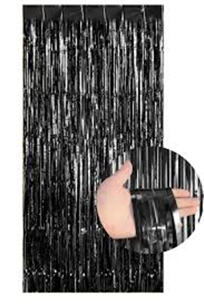 ZENVİVA Black Tablecloth, Black Table Skirt, 2 Pieces Black Backdrop