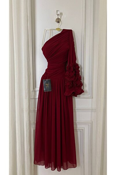 ZAYNAFashion Red dress, chiffon fabric