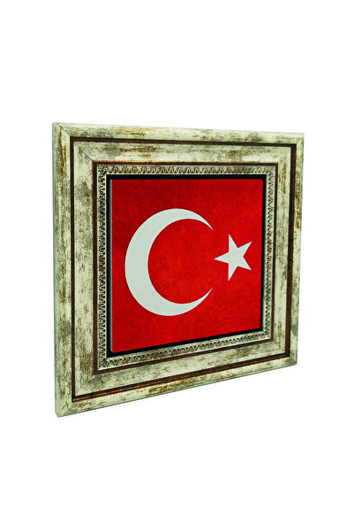 Sadrazam Steagul Turciei cu imprimeu Tabla din piatra naturala 25cm x 25cm | ...