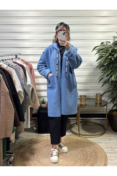 Butik Tuğbam Hooded Plush (Teddy) Coat