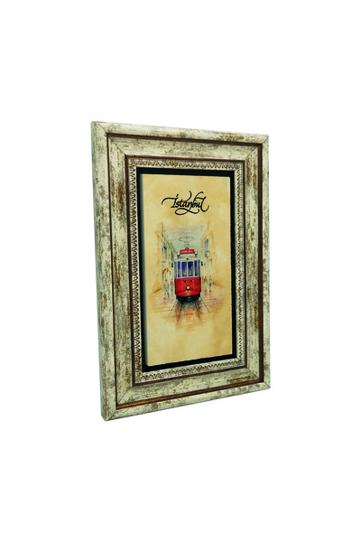Sadrazam Νοσταλγικό Τραμ με τύπωμα Πίνακας Φυσικών Πέτρων 20cm x 30cm |   ΔΡΤ-12