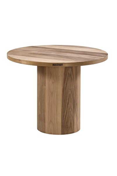 Masifart Anima 90 Lık Ceviz Dar Silindir Masa Cilasız Ham