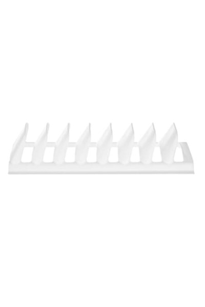 AVA Lid and plate holder, 8 spaces, white, plastic, 29.5x13.5x6.5cm