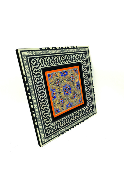 Sadrazam Tablou chinezesc de frumusețe pentru vineri (Iran) B cu imprimeu din lemn MDF anatolian 20cm x 20cm |   KD-61