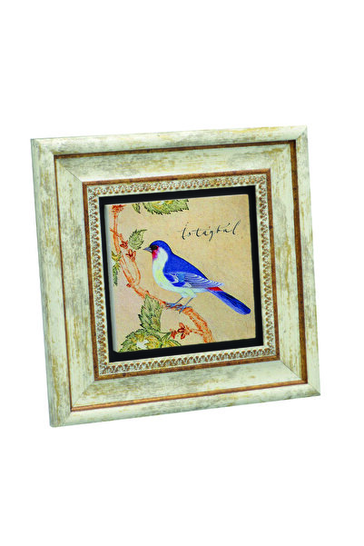 Sadrazam Ilustrație de pasăre zână cu imprimeu Tablou din piatră naturală 20cm x 20cm |   KRT-68