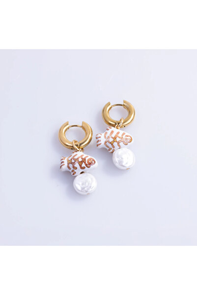 Shine of Magic Jewelry حلق سمكة الزفاف |   أقراط فولاذية
