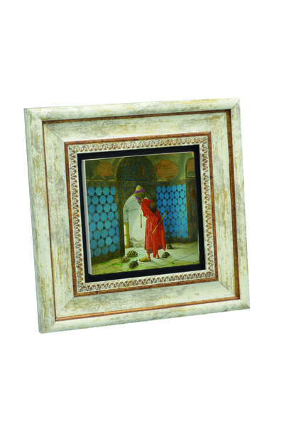 Sadrazam Tortoise Trainer Imagine cu imprimeu Tabla din piatra naturala 20cm x 20cm |   KRT-127