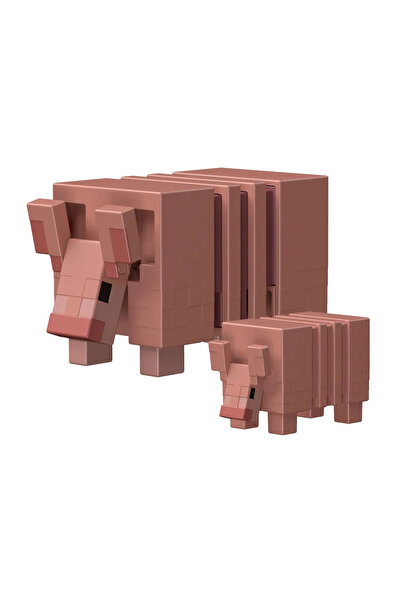 MINECRAFT CRAFT A BLOCK FIGURE ARMADILLO AND BABY ARMADILLO 8CM