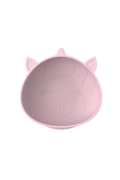 Melii Комплект от 2 силиконови купички с вендуза, модел еднорог