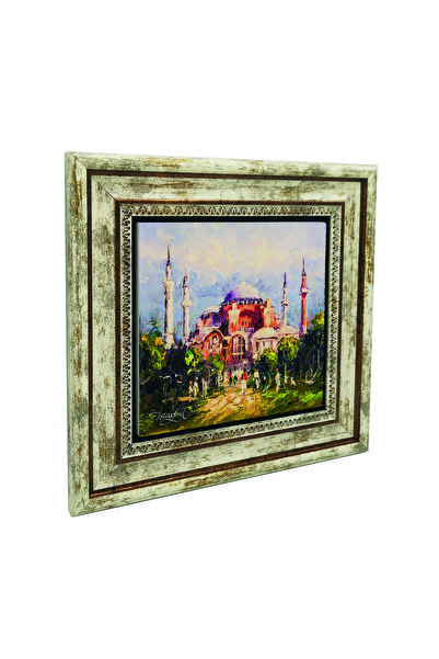 Sadrazam Mozaicul Moscheei Hagia Sofia cu imprimeu din piatră naturală 25cm x 25cm |   KRT-3