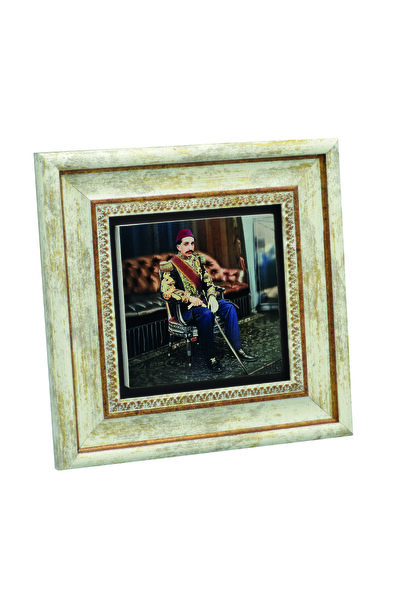 Sadrazam Sultanul al 2-lea. Abdulhamit Han cu imprimeu Tabla cu pietre naturale 20cm x 20cm |   1G-AH2c