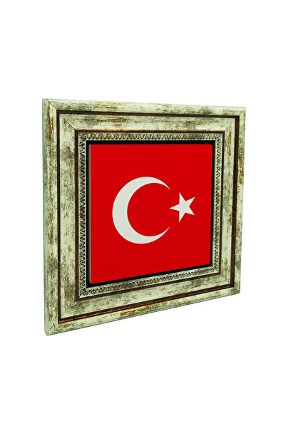 Sadrazam Steagul Turciei cu imprimeu Tabla din piatra naturala 25cm x 25cm | ...