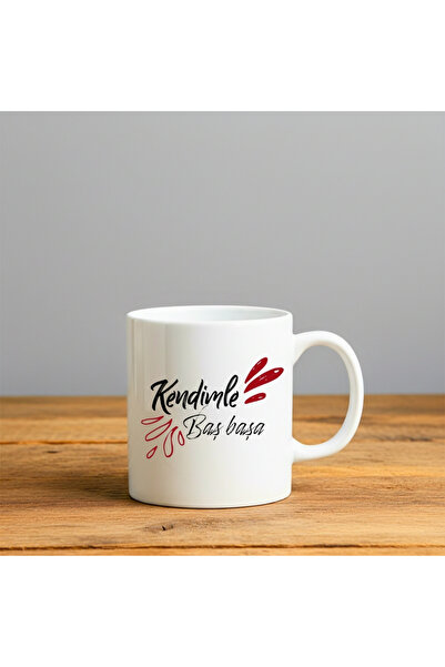 Dekor الوقت الذي تلتقي به بنفسك مطبوع - كوب سيراميك هدية