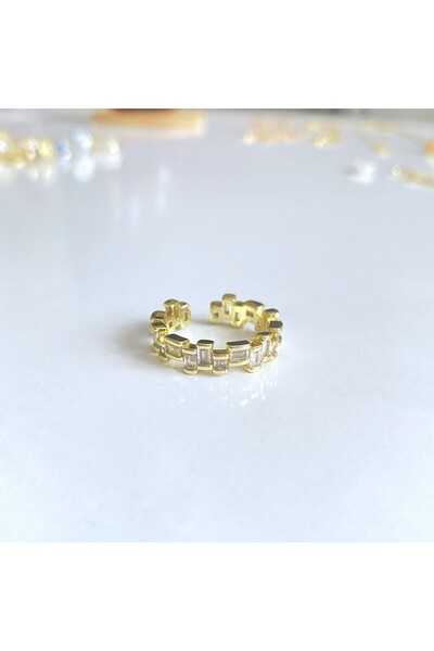 GOX خاتم تامتور بحجر الباجيت غير المتماثل