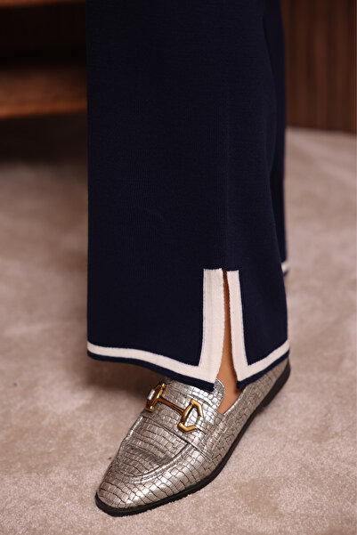 Mogi Butik Women's Oversized Tight Knit Slit Hijab Knitwear Set 3133