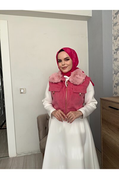 Nuesscollection Astarlı Kürk Yelek