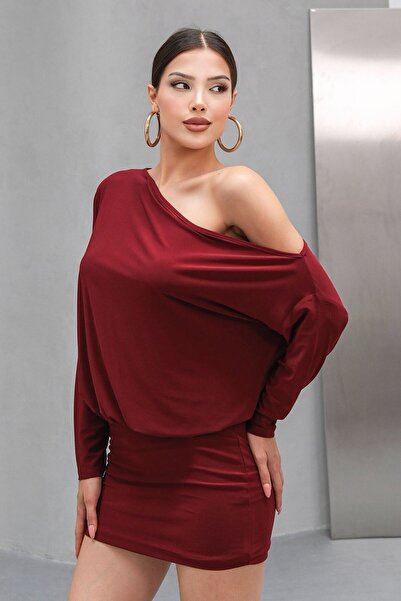 Rora Γυναικείο Μίνι Φόρεμα με έναν ώμο