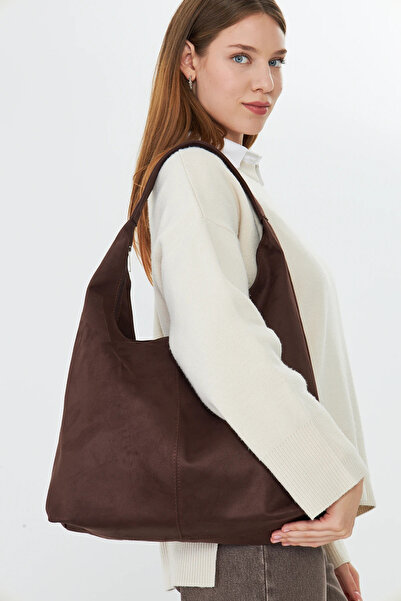 Encool Geantă de umăr pentru femei cu aspect de piele maro: modele de genți d...