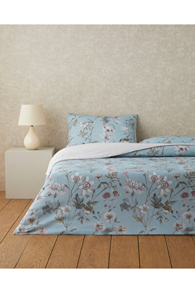 English Home Whispers Digital Printed Easy-Iron Double Duvet Cover Set 200X220 cm Seledon