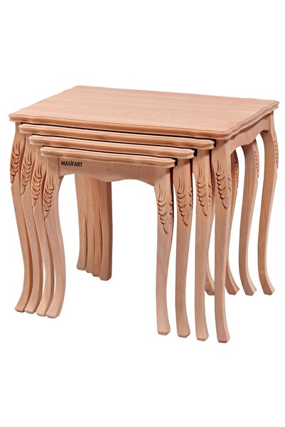 Masifart Leeds Topuzlu Oymalı Zigon Cilasız Ham