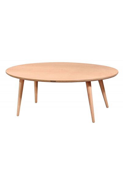 Masifart Valens Oval Retro Orta Sehpa Cilasız Ham