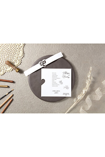 İKLİM DAVETİYE Düğün Davetiyesi / Nişan Davetiyesi / Nikah Davetiyesi / (50 A...