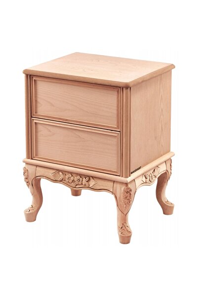 Masifart Janus King Geniş Oymalı Komodin Cilasız Ham