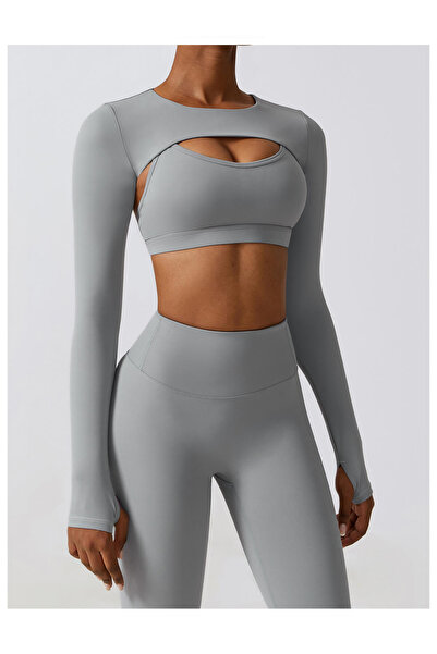 Unbranded/Generic Yoke 2024 Fashion Trend Women's 3-Piece Seamless Fitness Yoga Set (Tights, Shawl, Bra)