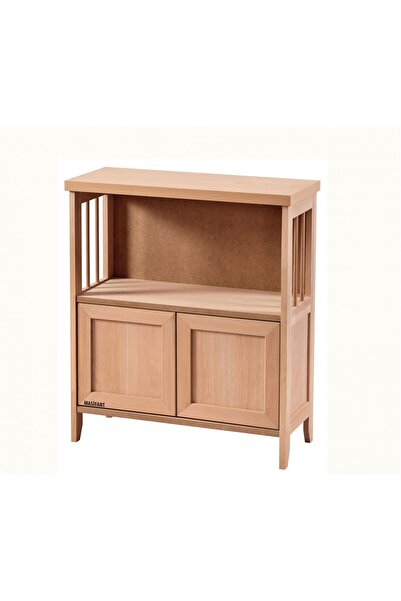 Masifart Twelv Kısa Çıtalı Kitaplık Cilasız Ham