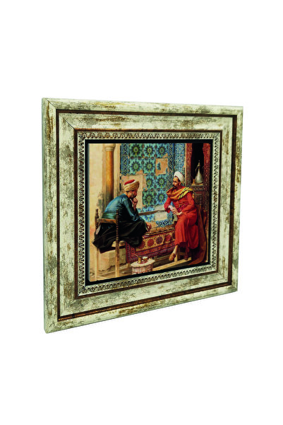 Sadrazam Jucători de șah cu imprimeu Tabla de piatră naturală 25cm x 25cm |  ...