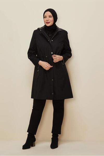 Alvina Plus Size Trench Coat 10991