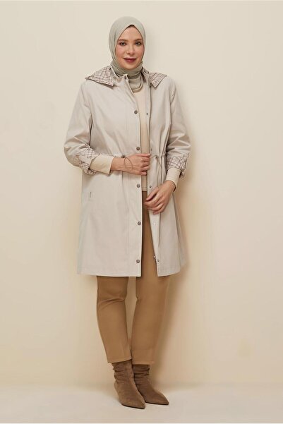 Alvina Plus Size Trench Coat 10991