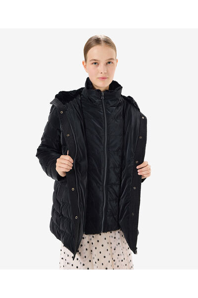 Greyder Women's Black Coat 5K2Tm84027