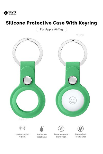 ineix Silicone Protection Case Cover With Key Chain Holder For Apple AirTag